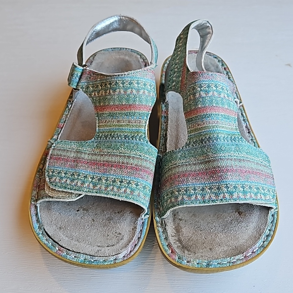 Alegria Teal Viki Seascape Sandals 41 / 10.5-11 - Picture 5 of 10